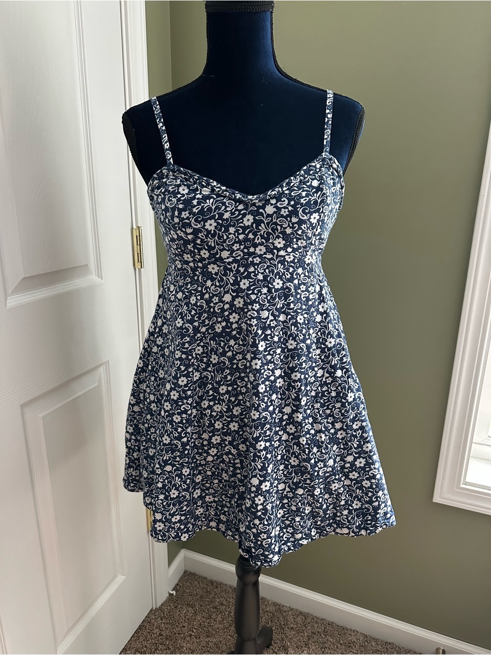 Sincerely Jules Navy & White Floral Mini Dress
